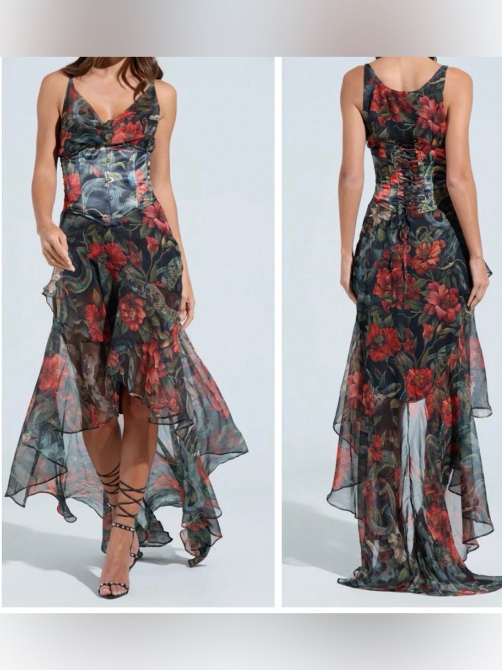 Akira NO ONE LIKE ME PRINTED MIDI DRESS